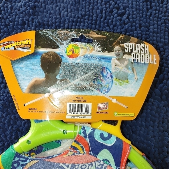Prime Time Toys Splash Bomb paddle ball set. New/Unopened - Picture 6 of 9